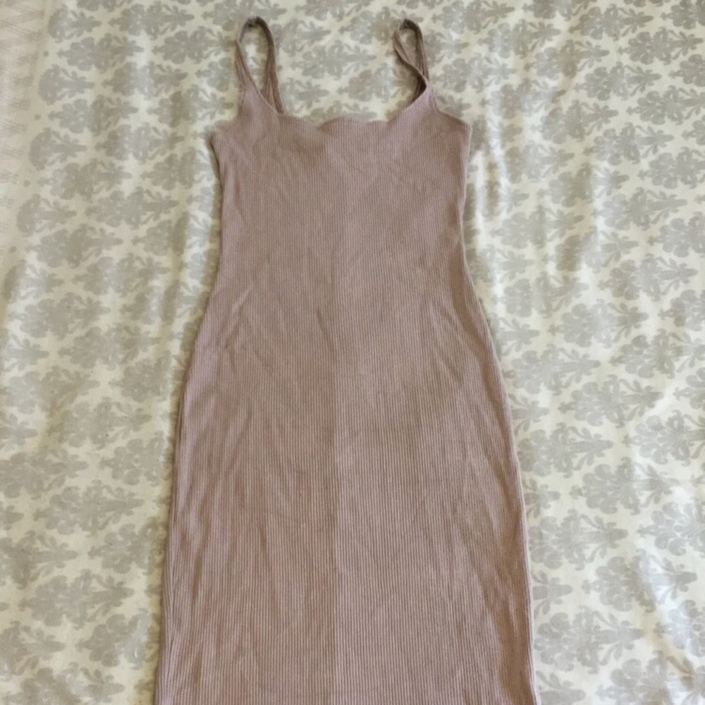 Tan Knee High Cute Dress